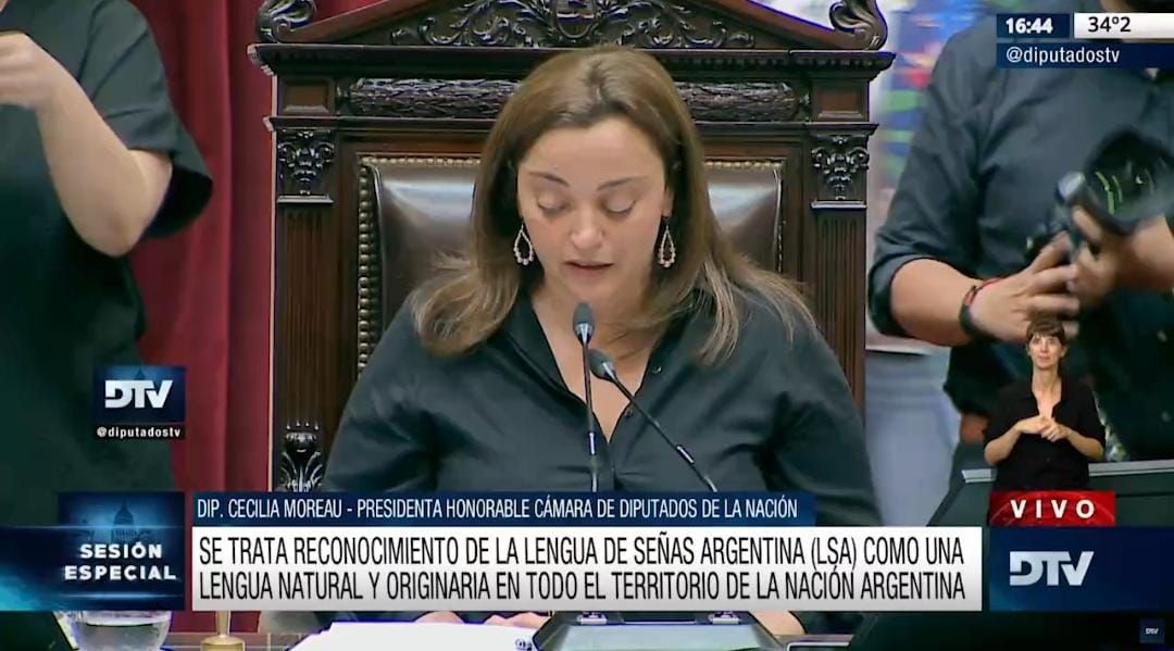 Moreau destacó los consensos obtenidos en la Cámara de Diputados y llamó a resolver diferencias con debate