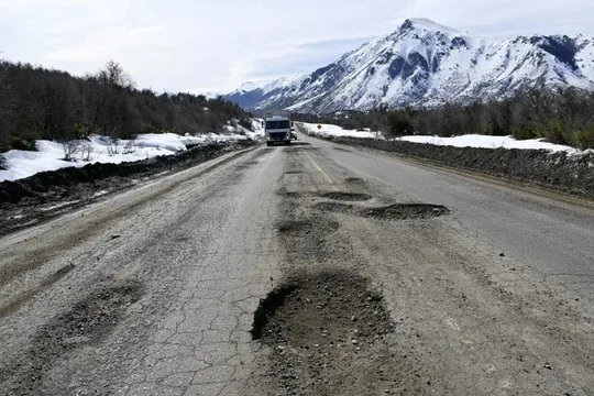 Así está la Ruta 40 en Río Negro. (Foto: Redes/NA)