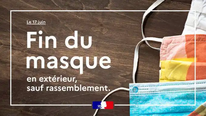 Francia pone fin al toque de queda y al uso del tapabocas