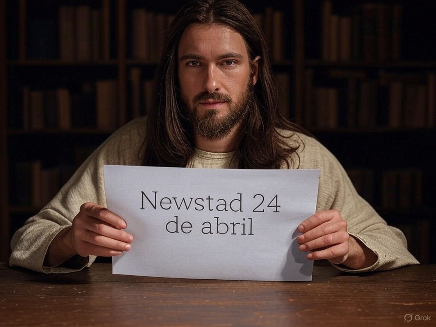 Santoral. Francisco, leyendo el Santoral del 24 de abril.