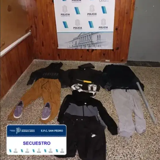 ropa secuestrada en allanamientos de gobernador castro