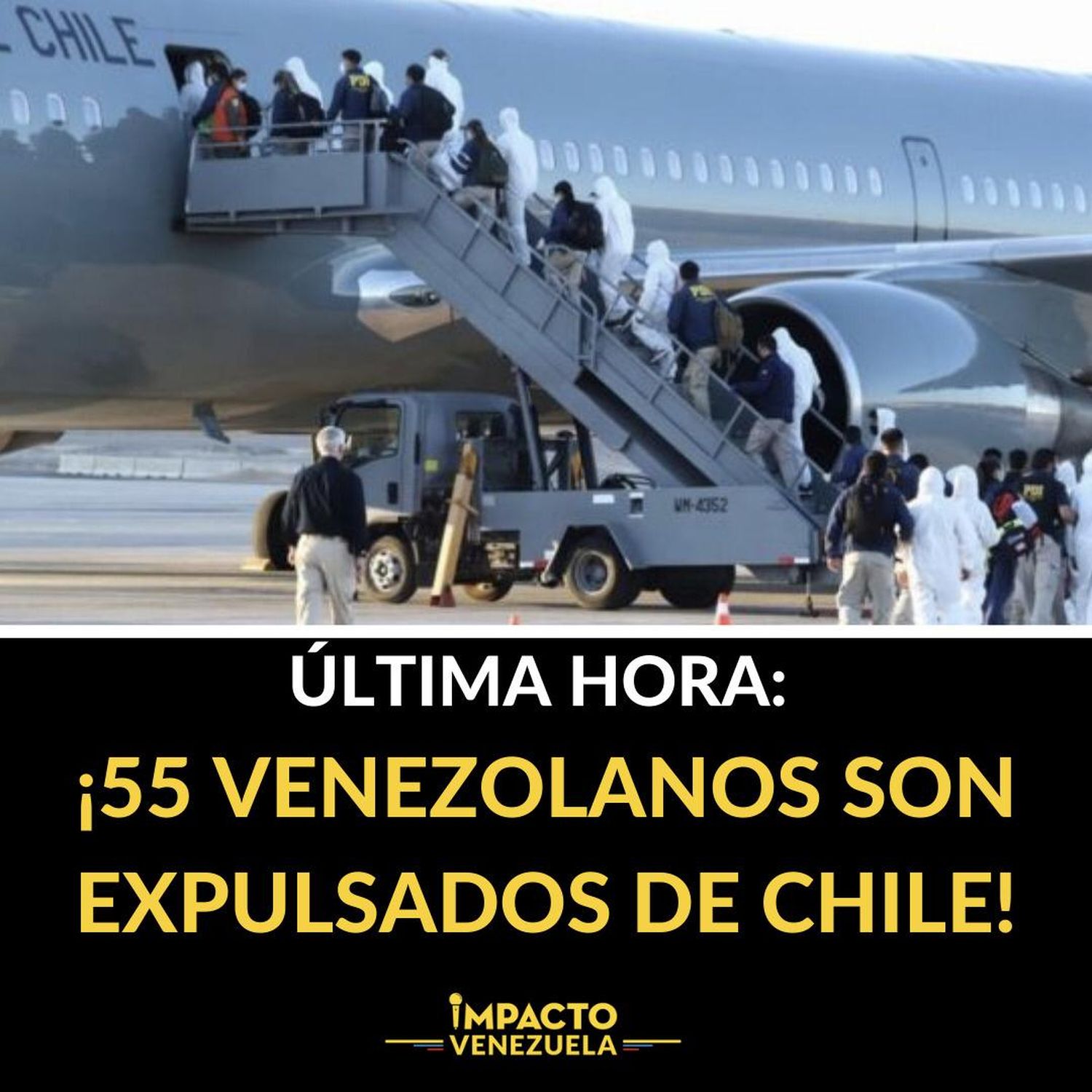 CHILE LO VUELVE A HACER: expulsa a venezolanos, esta vez son 55