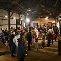 Con la inauguración de una muestra de arte plástico continuaron visibilizando el juicio La Huerta