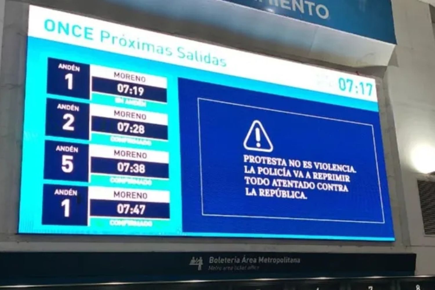 Marcha de los jubilados: el Gobierno nacional advirtió que "la policía va a reprimir todo atentado contra la República"