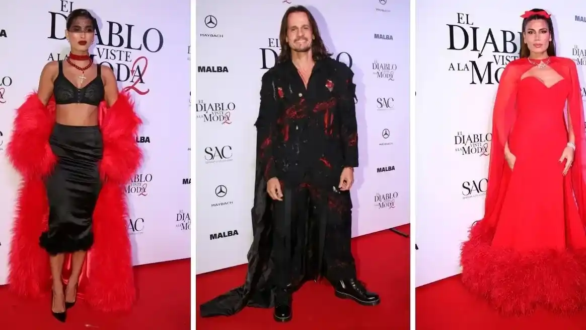 Alfombra roja de lujo: los looks que marcaron la premiere en Argentina de "El Diablo Viste a la Moda 2"