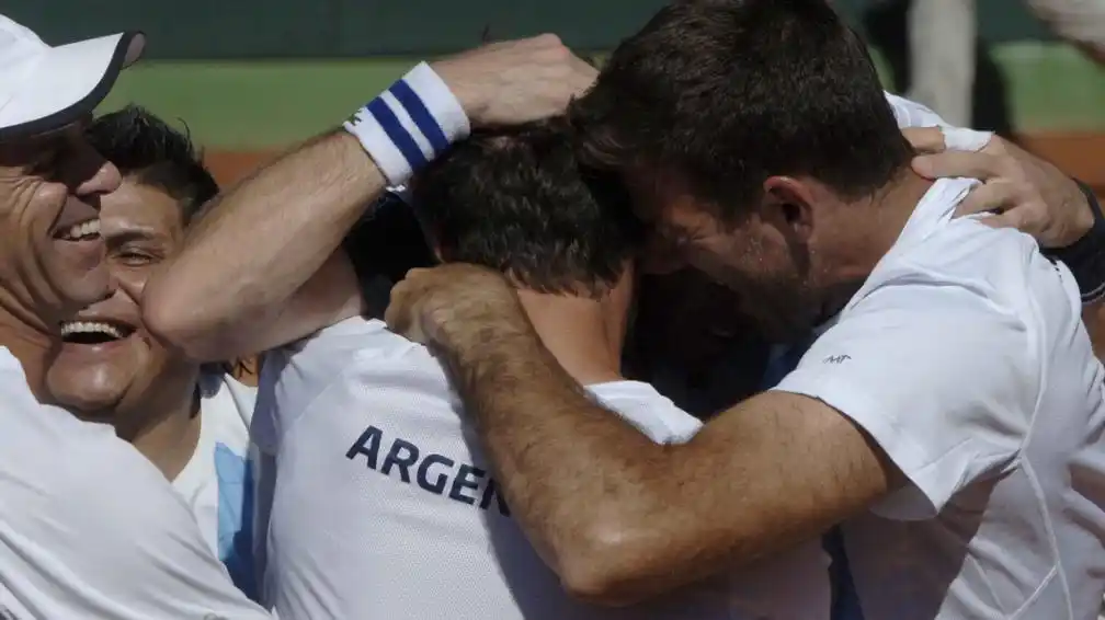 Tenistas argentinos ya están en Croacia para la Final de la Copa Davis 