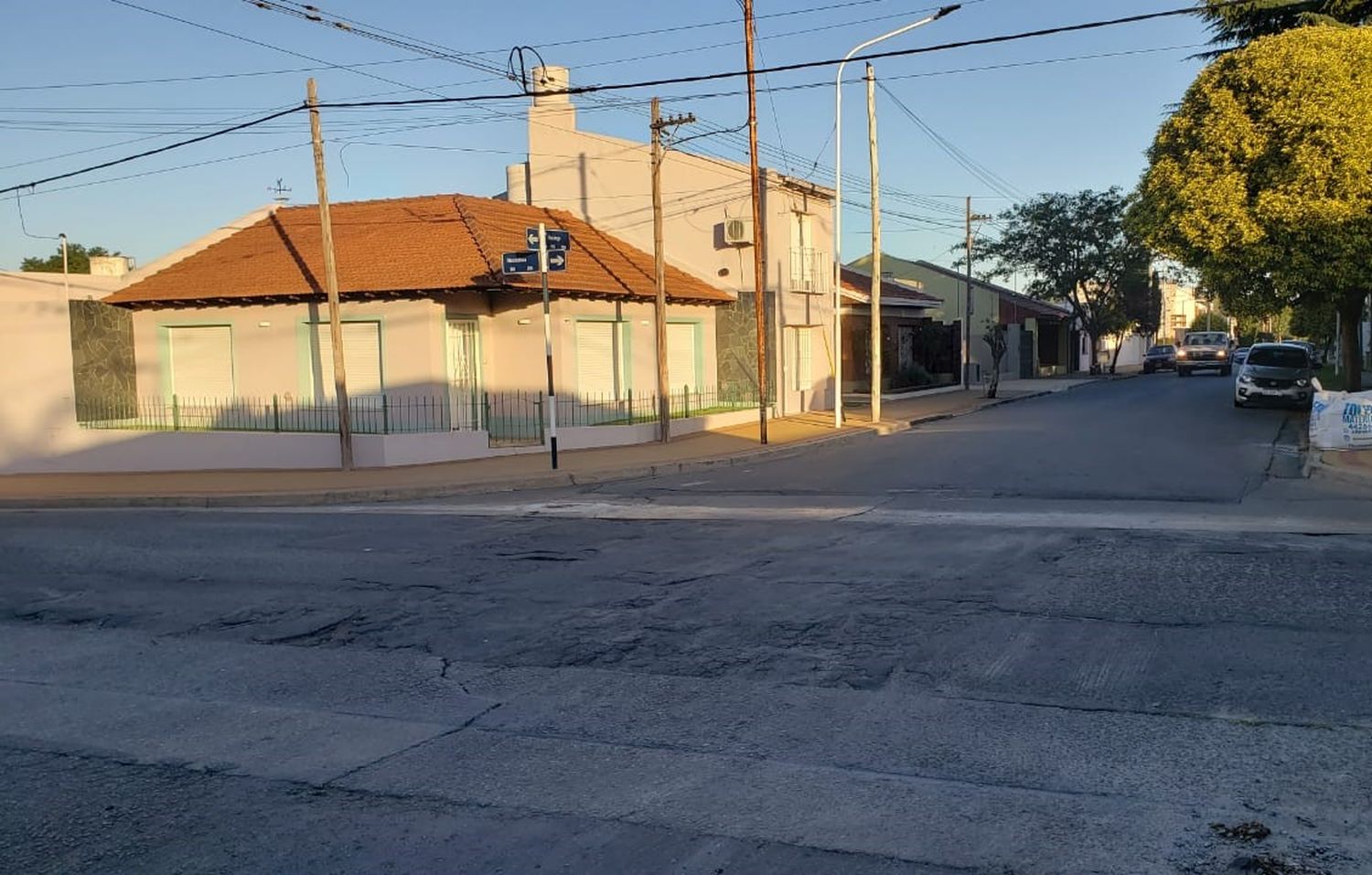 Un barrio blanco de la inseguridad.