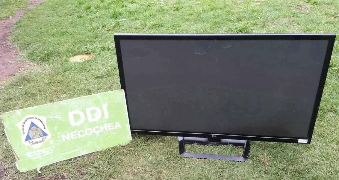 Recuperan un televisor que había sido robado a una pareja mayor