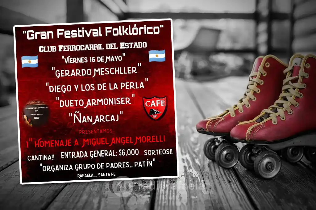 Patín artístico con alma folklórica: Ferro organiza una peña para recaudar fondos