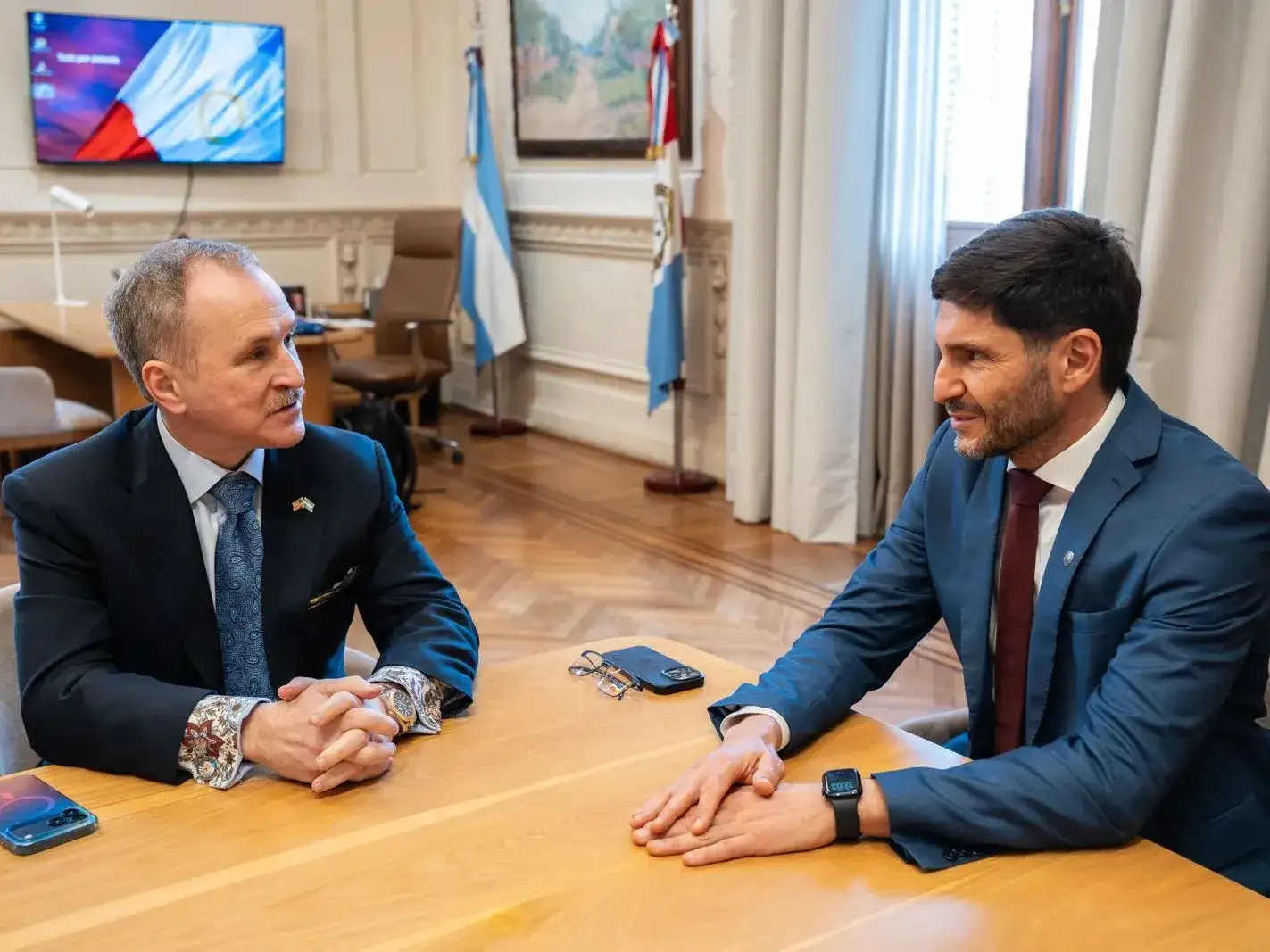 La reunión se llevó a cabo en la Sede de Gobierno en la ciudad de Rosario. Foto: GSF