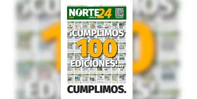 Los 100 números de Norte24, el "hermanito menor" de Sur24