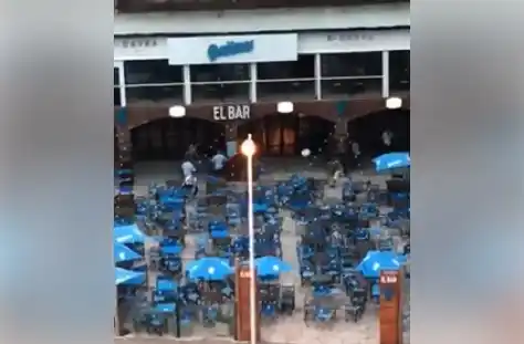 Video: Batalla campal y destrozos a la salida de los boliches en Pinamar