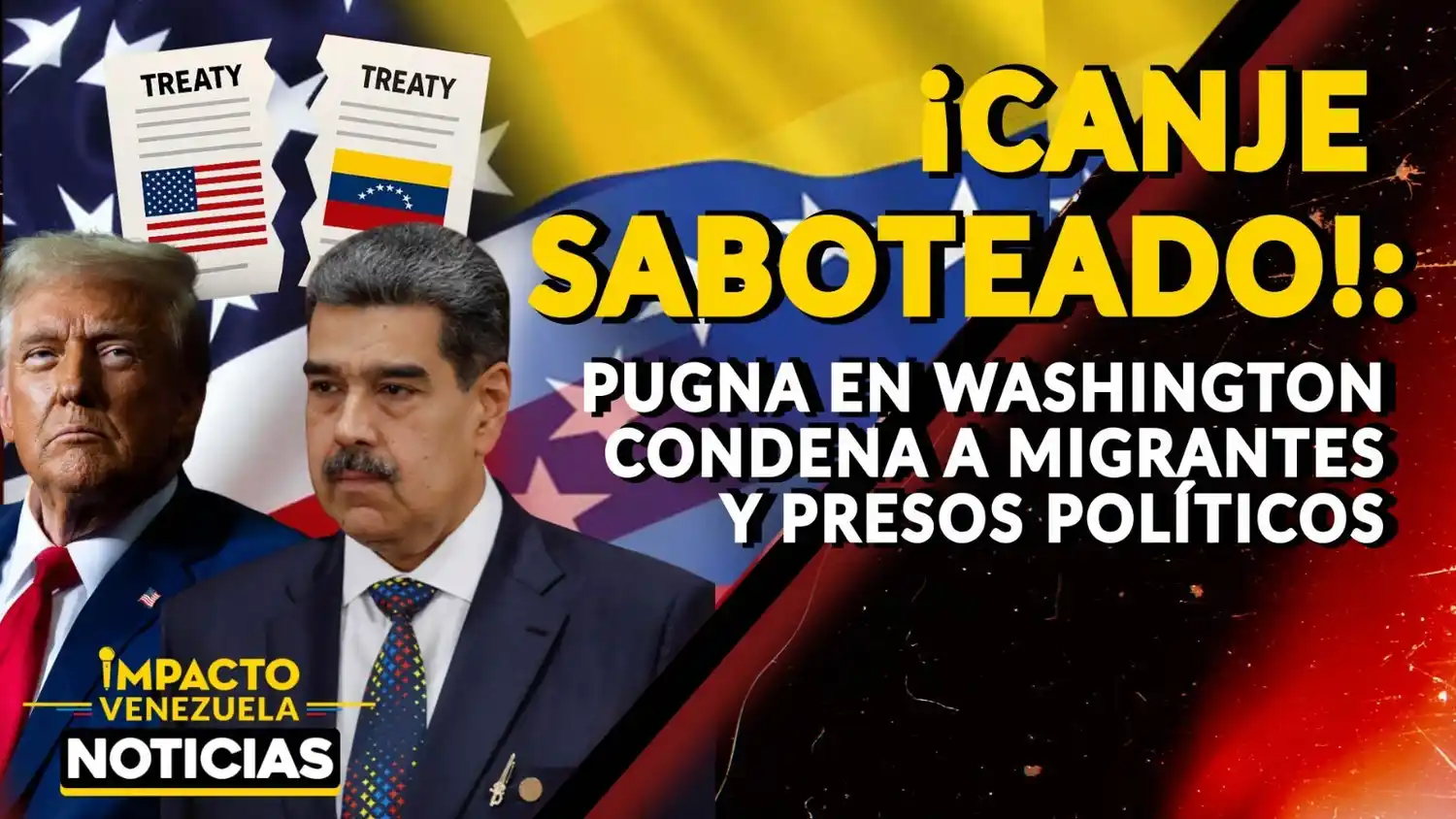 ¡CANJE SABOTEADO!: Fracasa negociación de Trump con Maduro - VIDEO