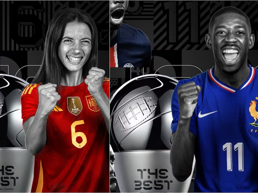 Aitana y Dembelé, los mejores del mundi.