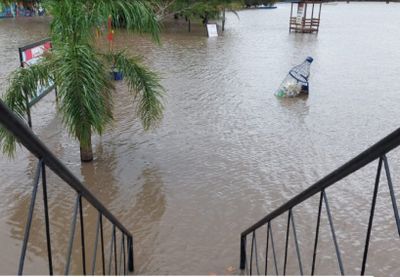 El Ejército brinda asistencia ante la crecida del río en Gualeguaychú