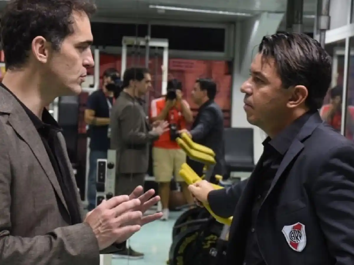 La reunión futbolera de Marcelo Gallardo y Berlín, de La Casa de Papel