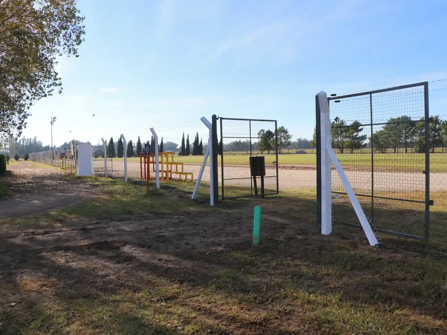 Mejoras. En la pista de atletismo de San Cayetano