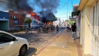 Impresionante incendio con grandes daños materiales en el centro de Tandil