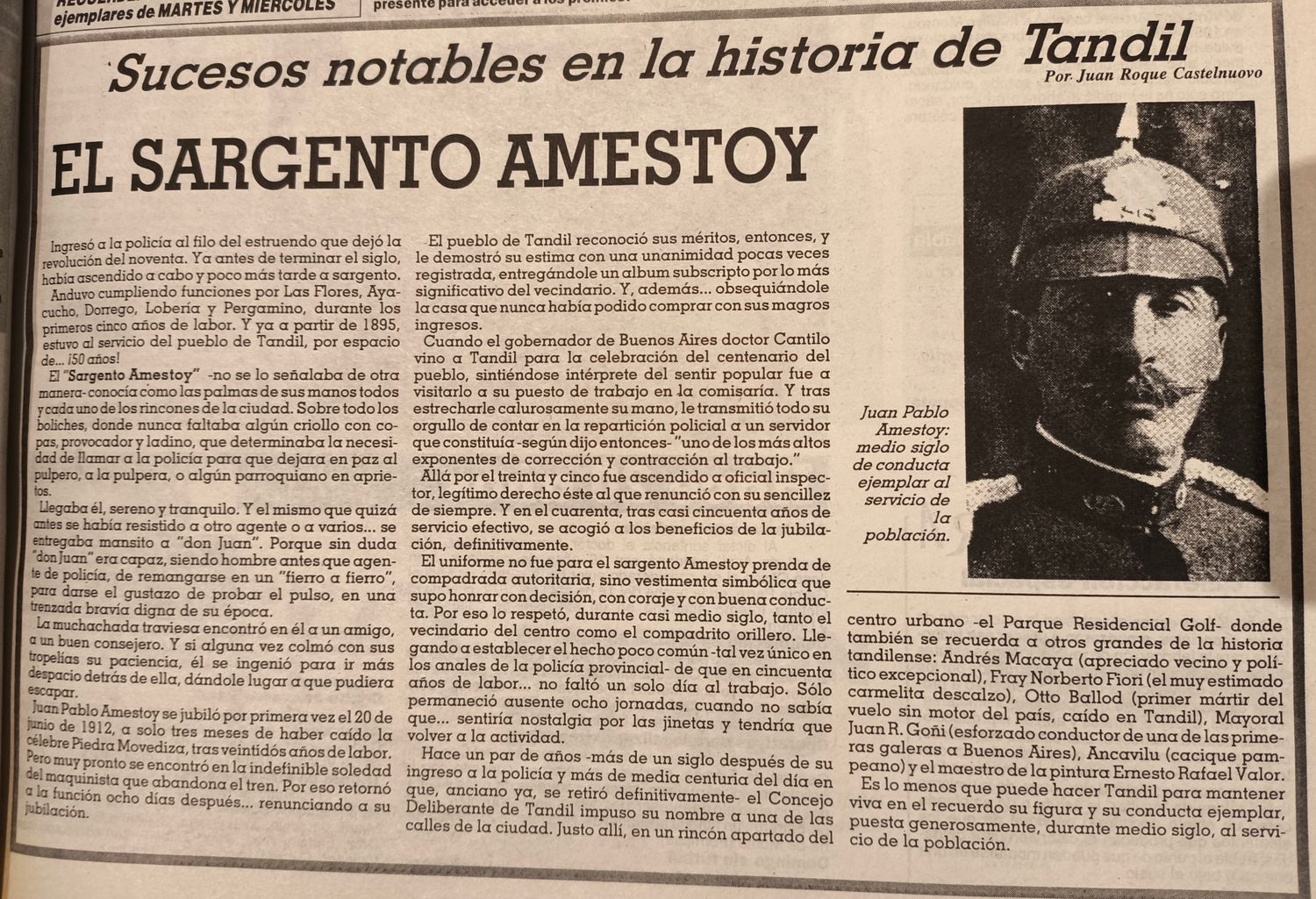El sargento Amestoy