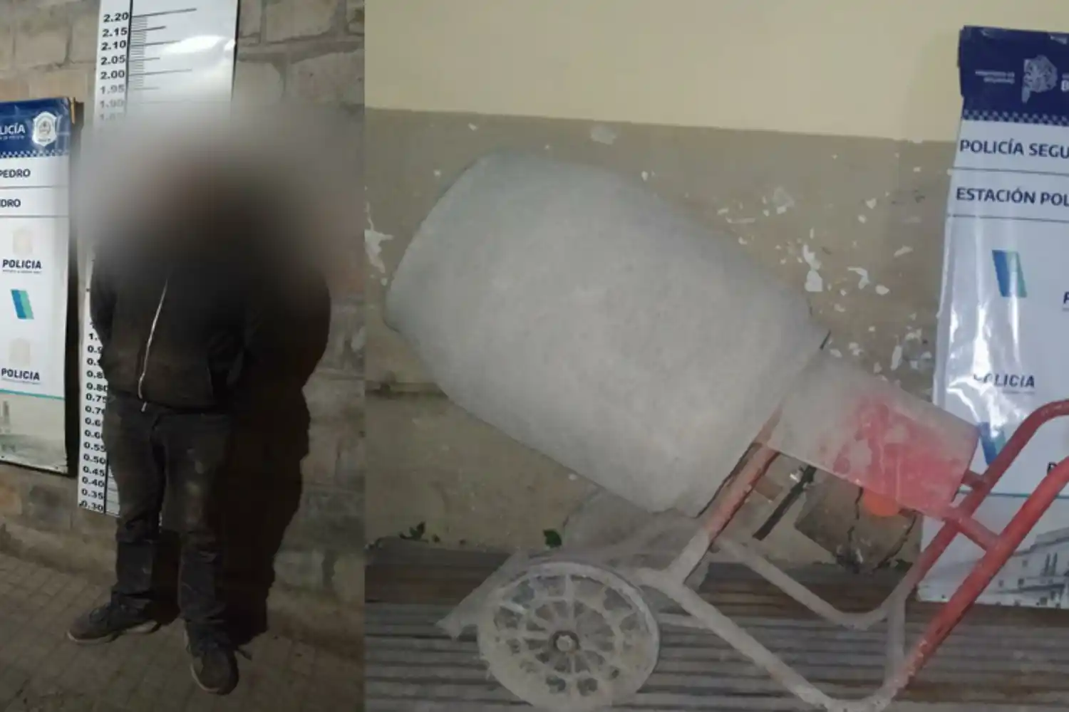 Robó una hormigonera de una obra y lo detuvieron a las pocas cuadras