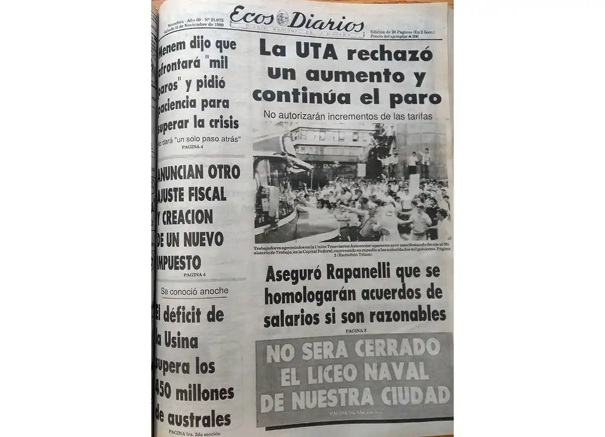 Sábado 11 de noviembre de 1989