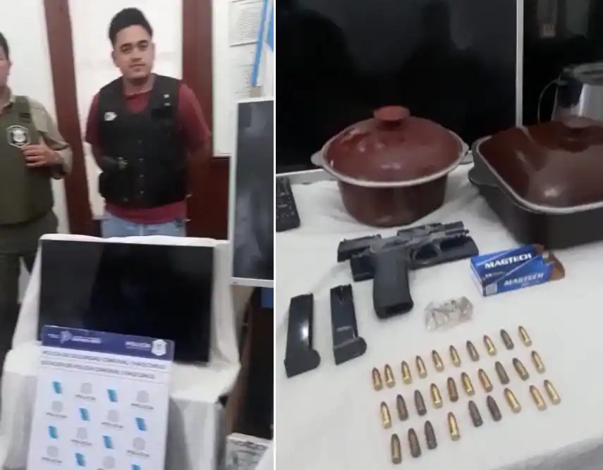 RECUPERAN ELEMENTOS Y APREHENDEN A UN MENOR: Robo e incendio de vivienda de un efectivo policial en calle La Plata