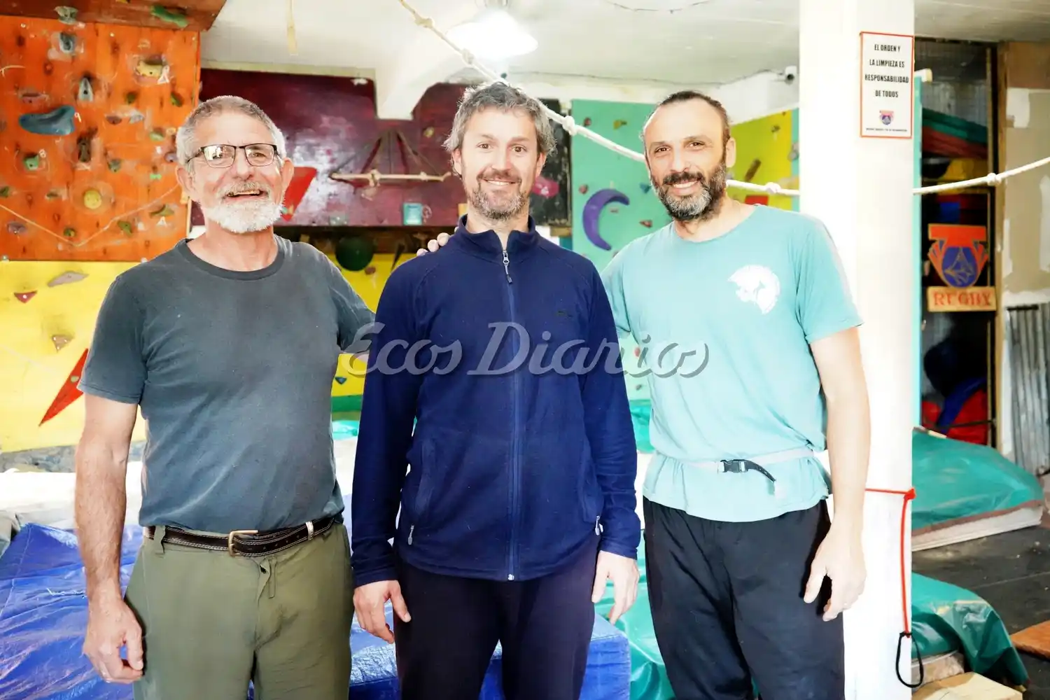 Equipo. Carlos “Pino” Mancino, Juan Ignacio “Vasco” Ustarroz y Mariano Saccullo