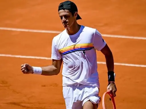 Coria eliminó al finalista de 2024.Foto:  Getty Images.