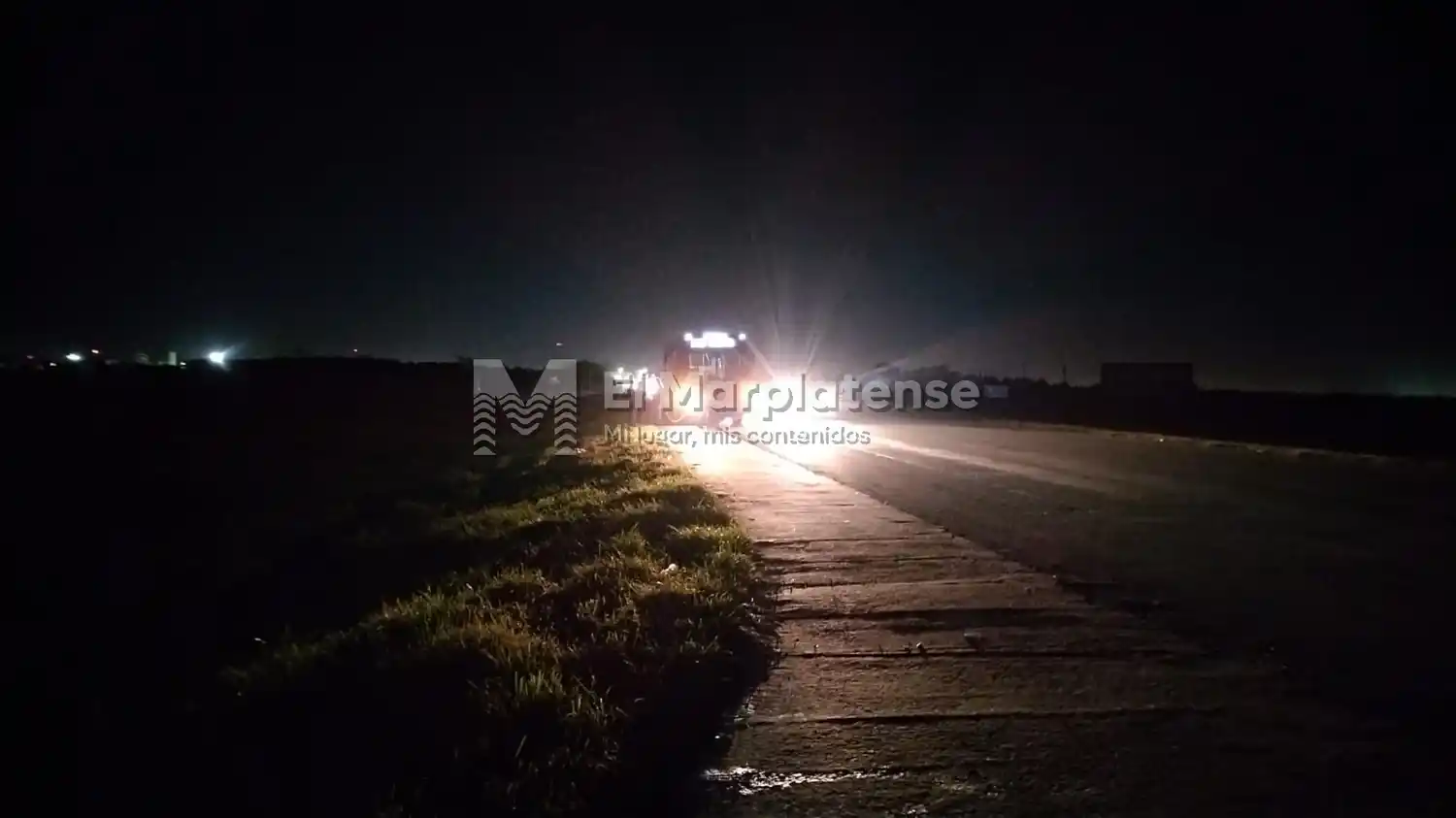 Atropellaron a un hombre en la ruta 2.
