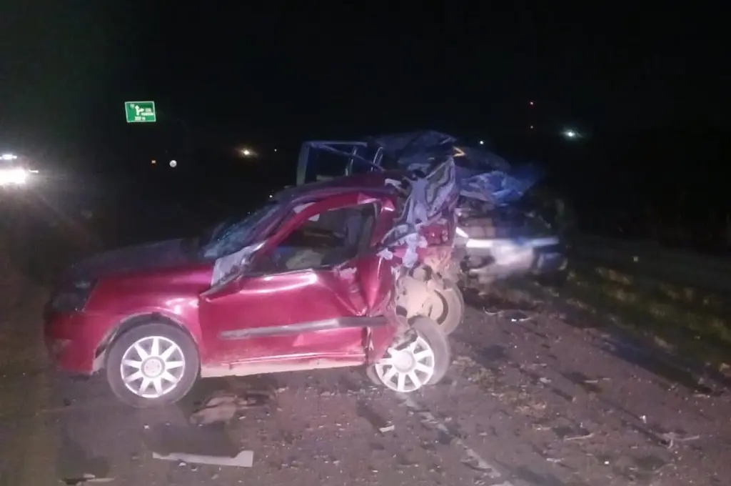 Choque brutal en Ruta 19: un muerto y un herido grave tras un violento impacto