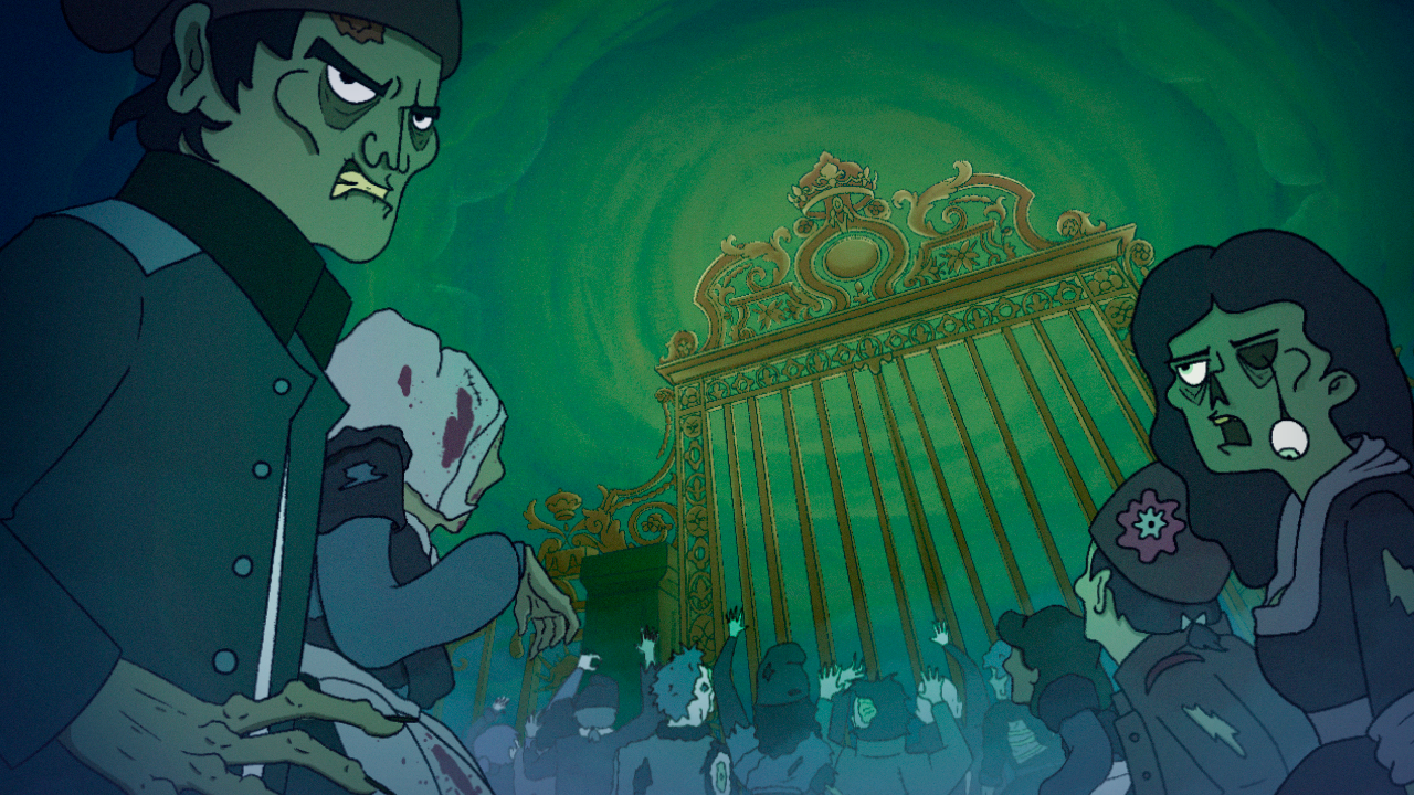 Escenas del corto animado "Pasteles"