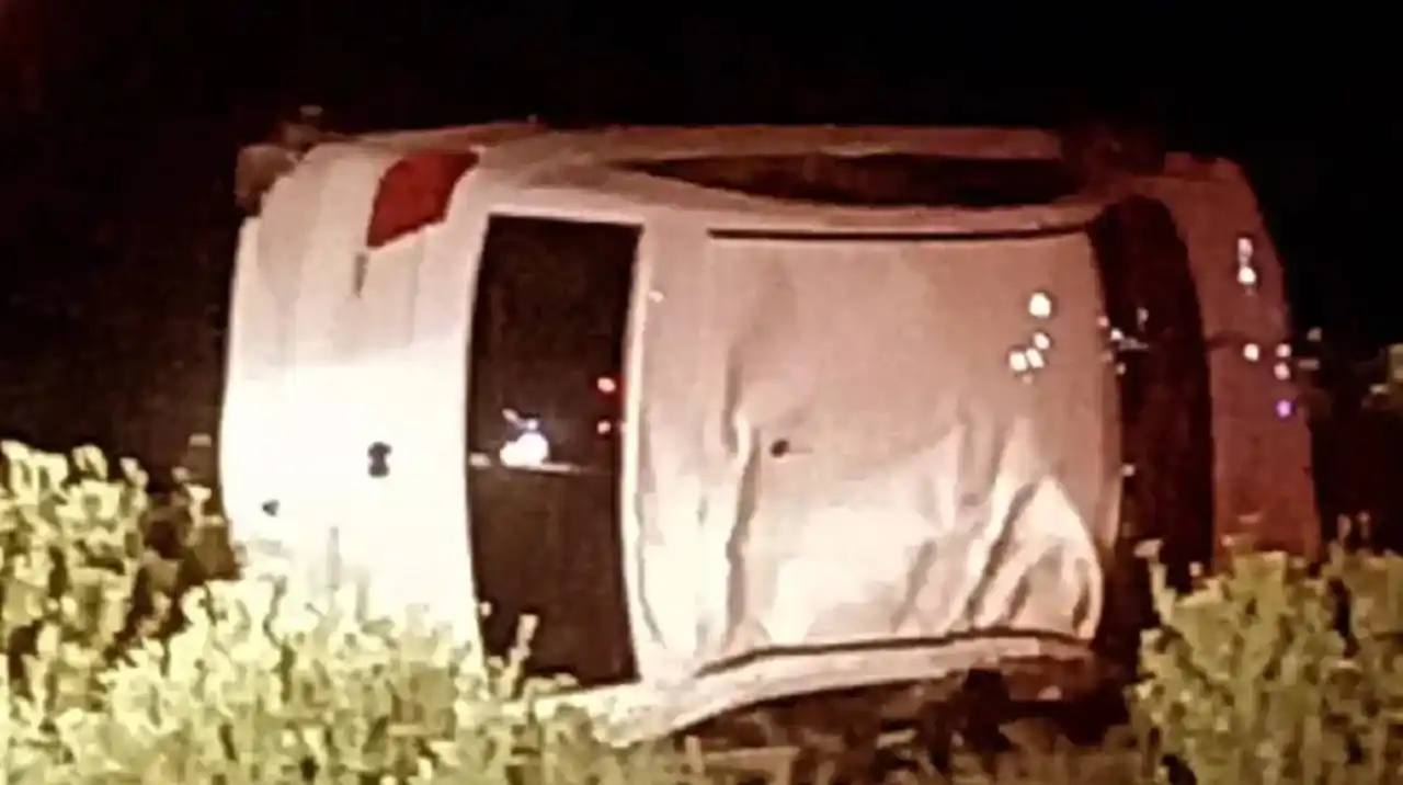 Así quedó el vehiculo.