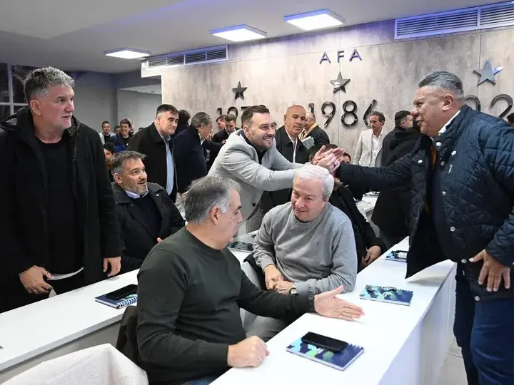 El Comité Ejecutivo de AFA a pleno en la reunión de hoy . Foto: DA