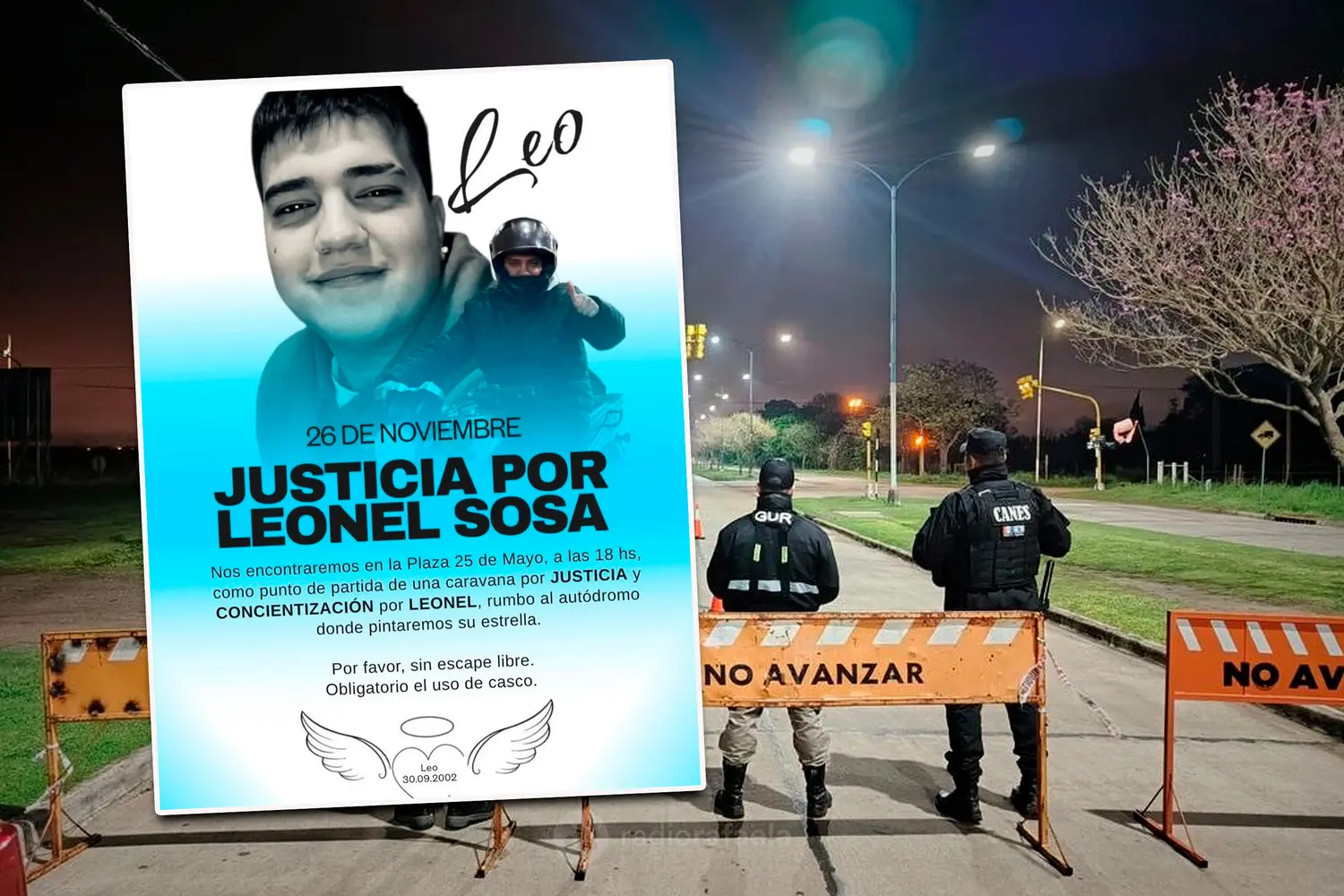 Convocaron a una caravana para pedir justicia por Leonel Sosa, el joven que falleció en Bv. Lehmann frente al autodromo