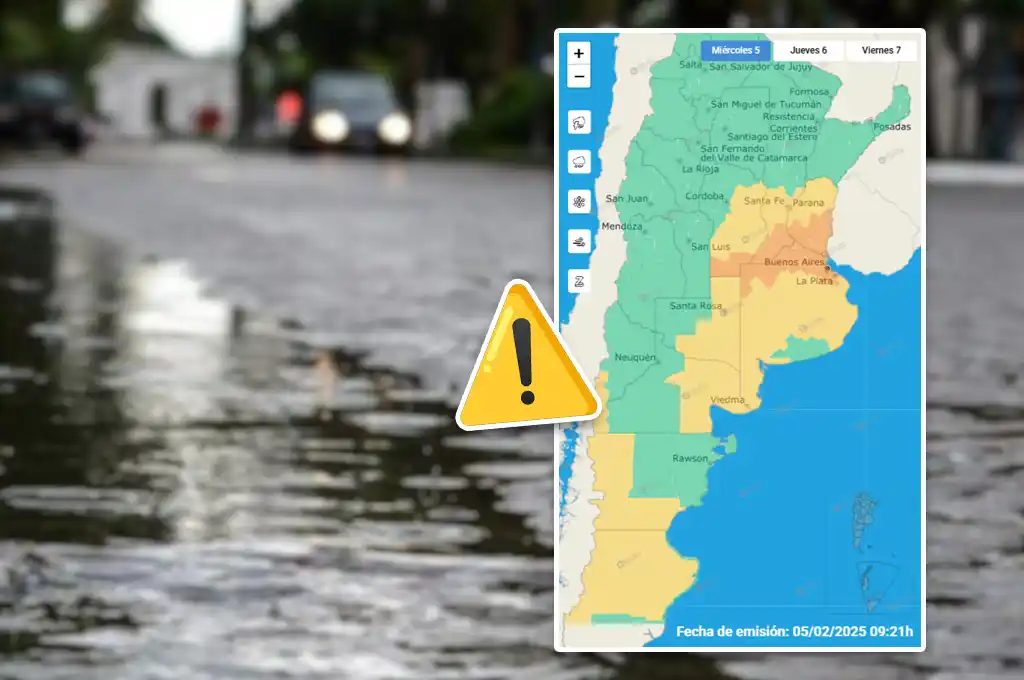 ¿Se viene el agua? Alerta amarillo por tormenta y posible caída de granizo en Rafaela y zona