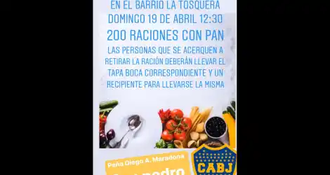 Guiso solidario en La Tosquera