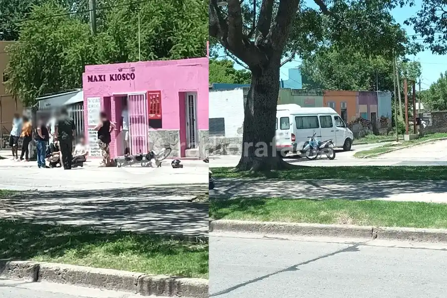 Un transporte escolar chocó con un motociclista que terminó lesionado