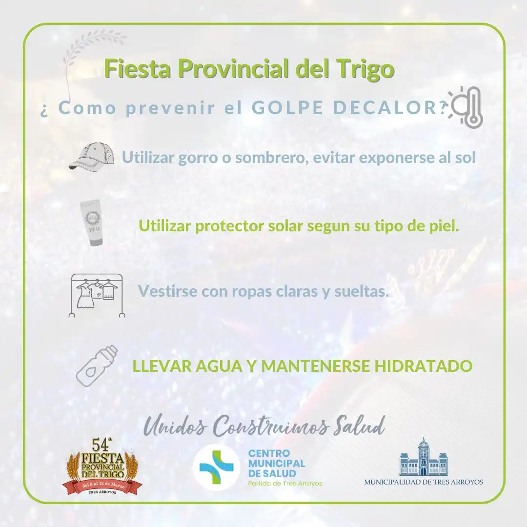 Recomendaciones para evitar el golpe de calor