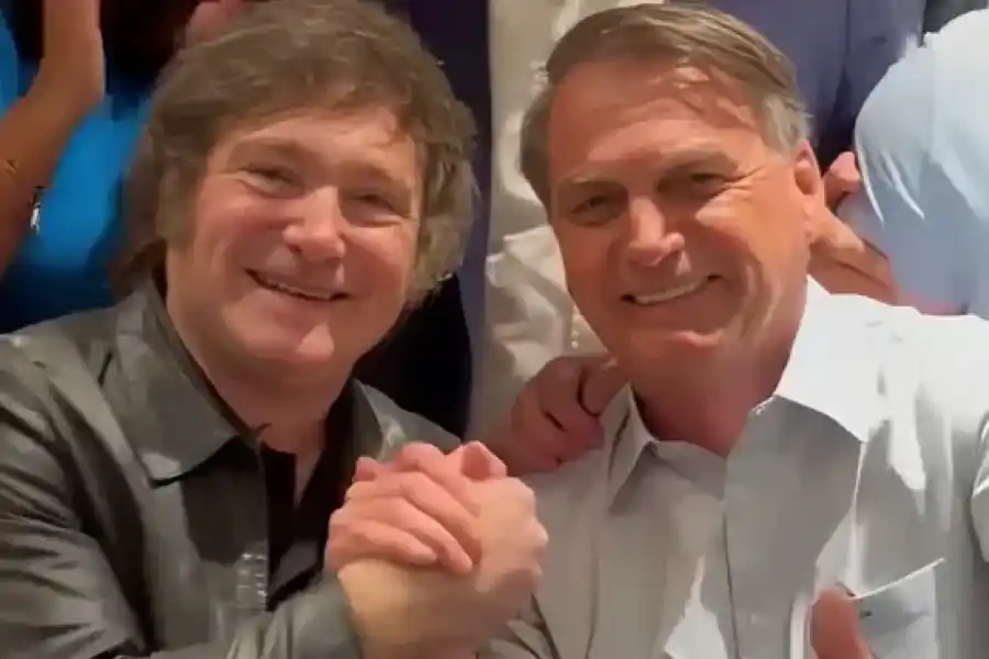 Milei y su amigo Jair Bolsonaro.