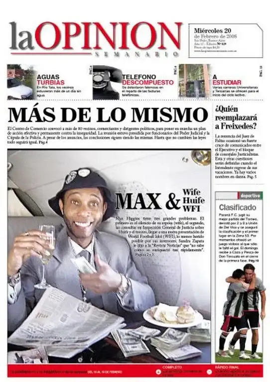 tapa la opinión max higgins