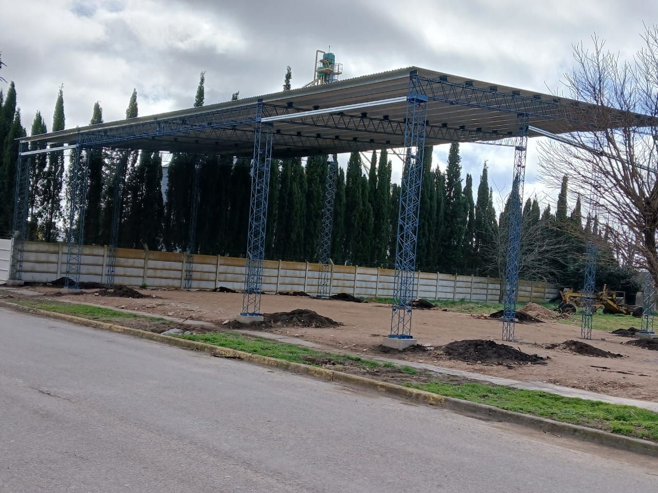 Bomberos de Bellocq construyen un nuevo galpón