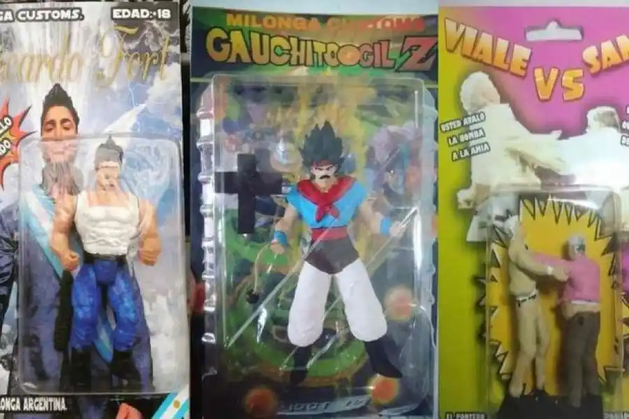 Milonga Customs: de San Martín, Los Simuladores, Fabián Show y hasta Ricardo Fort, los muñecos que son furor en redes sociales