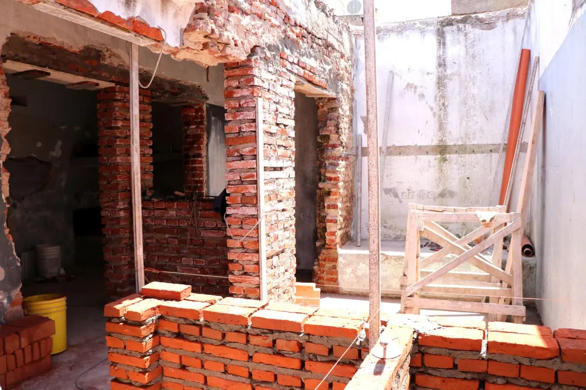 En obras. Los calabozos de la Estación de Policía