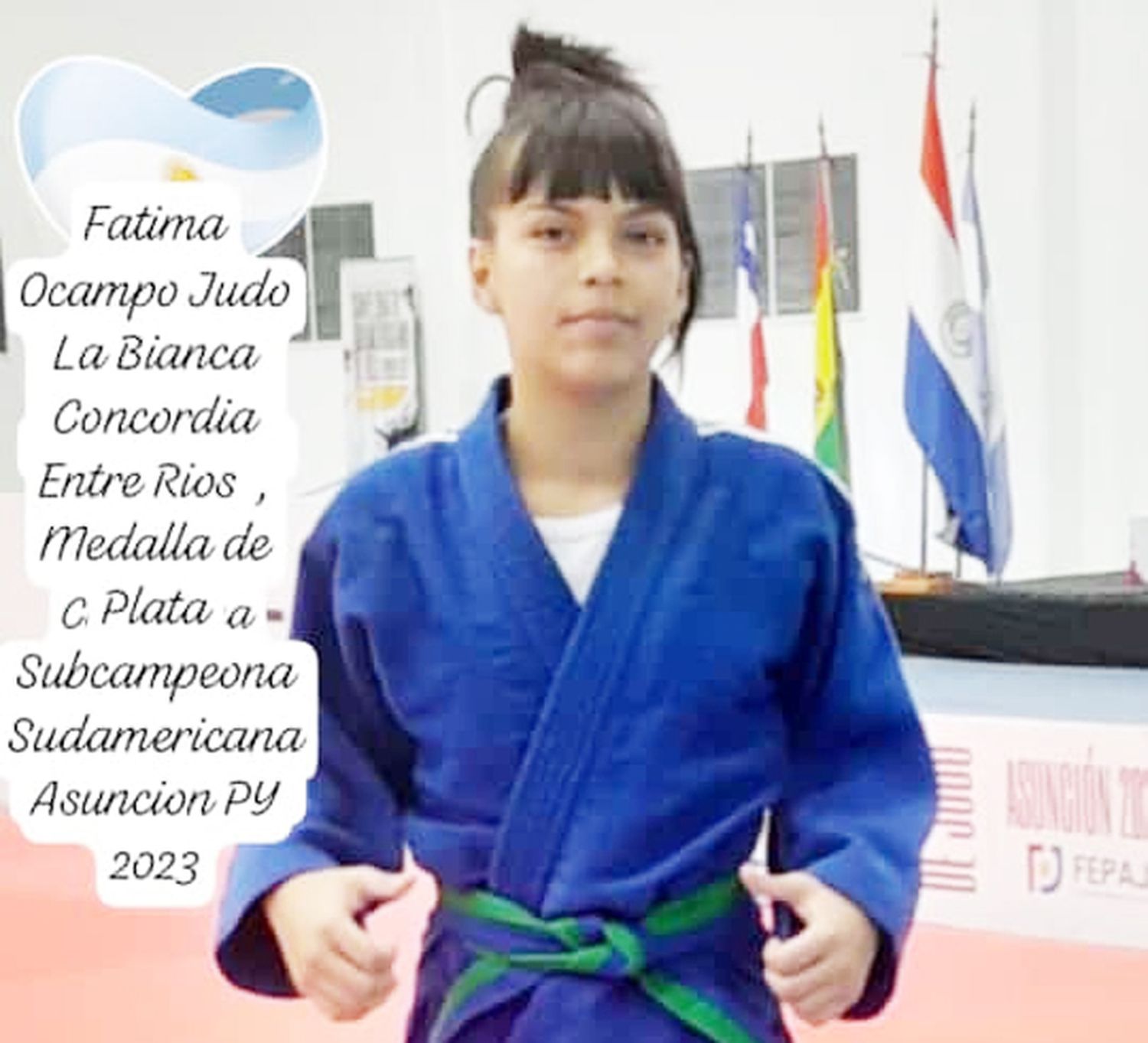 Fátima Ocampo, Subcampeona  Sudamericana