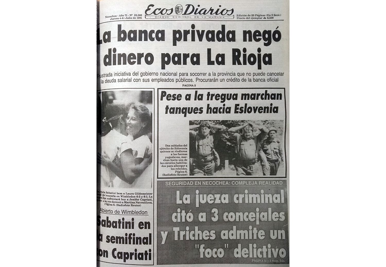 Jueves 4 de julio de 1991