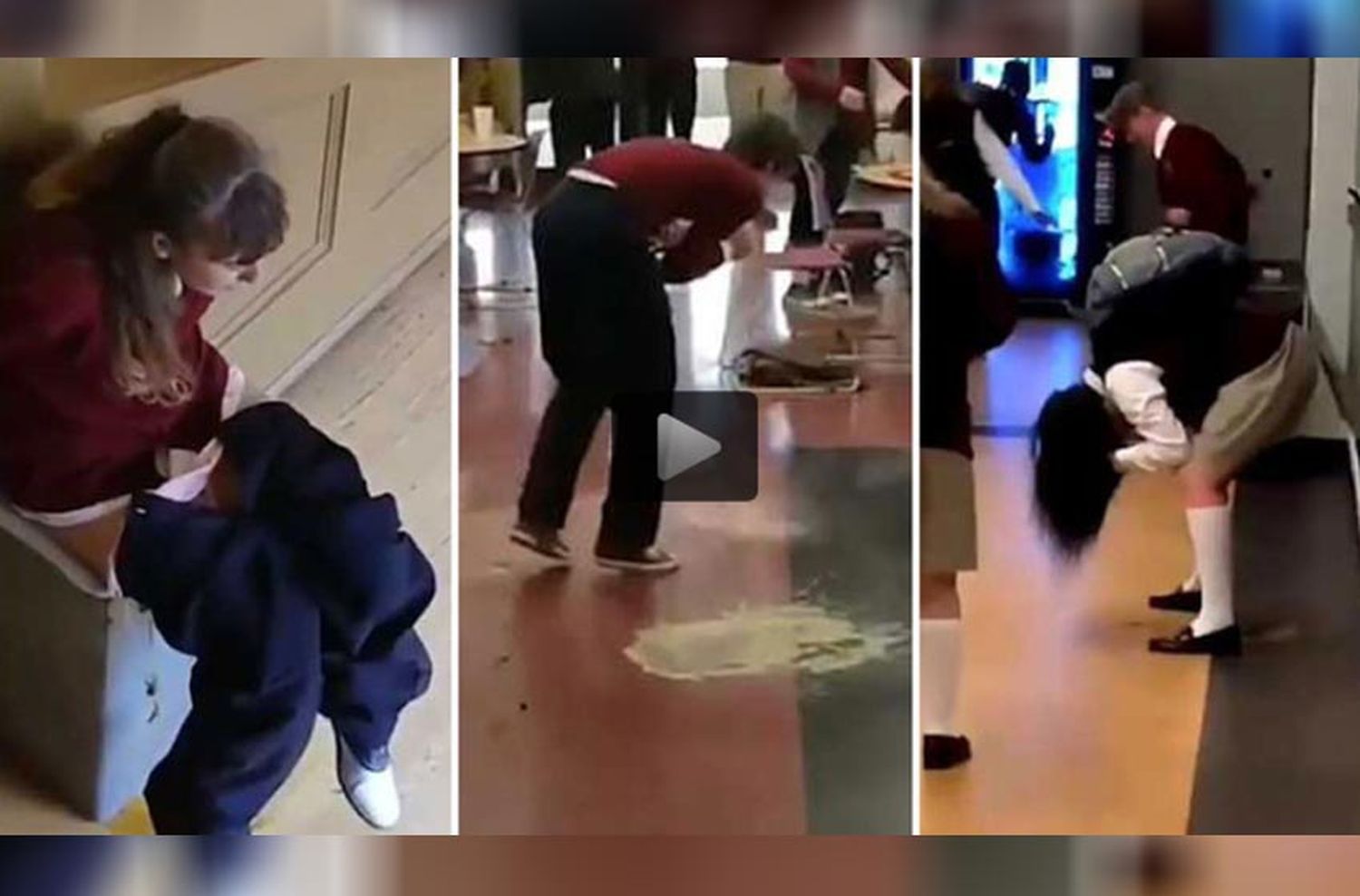 La verdad detrás del video viral de una asquerosa diarrea masiva en un colegio