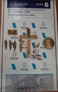 El delincuente que robó una cruz de la Parroquia de Begonia, quedó filmado en las cámaras