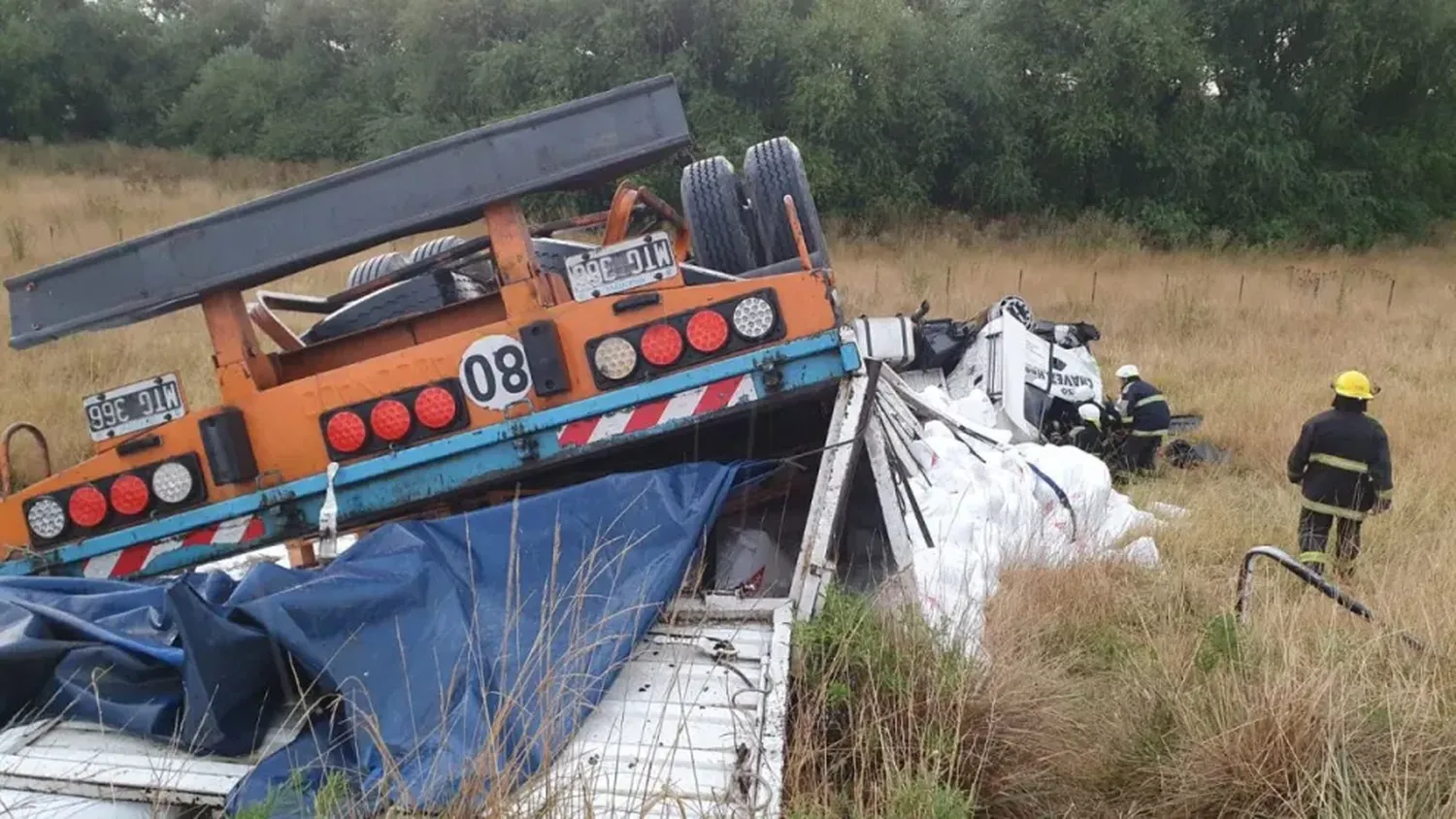 Conmoción en Pringles: un camionero murió en un grave accidente en Ruta 51