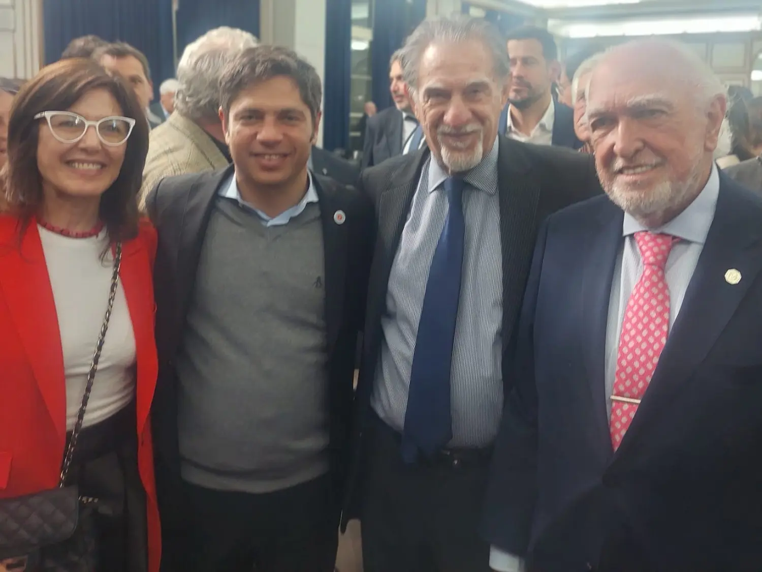 Josefina Ignacio, Axel Kicillof, Federico Storani y Ricardo Gil Lavedra