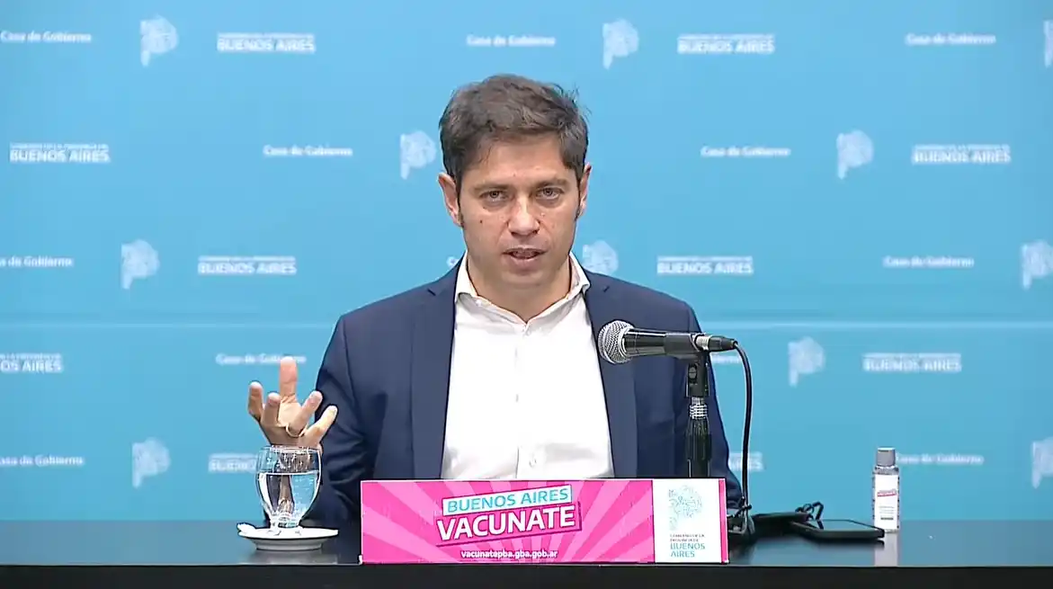Kicillof anunció la compra de 10 millones de dosis y lanzó "vacunas libres para todos los mayores de 70 años" en Provincia